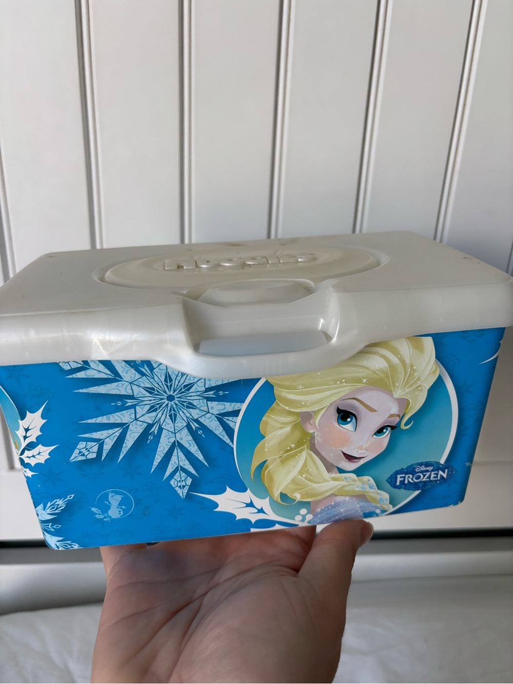 Disney Frozen Elsa Wet Wipe Case - Blue and White
